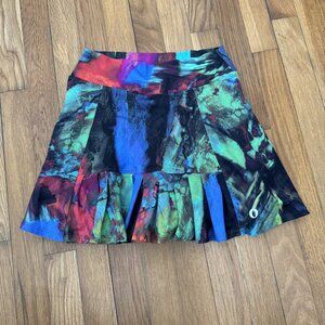 Dona Jo Women's Athletic Skort Tennis Golf Pickleball Pockets Abstract Size 1